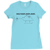 roflcopter funny t shirt geek nerd college gamer Ladies Fitted T-Shirt