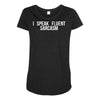 fluent sarcasm Maternity Scoop Neck T-shirt