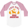 This Girl Loves Her Dogo Argentino 3/4 Sleeve Shirt