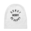 donut worry be happy Baby Beanies