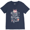 Tough She Be But Little She Is Fierce V-Neck Tee