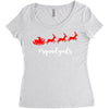 squadgoals santa Women's Triblend Scoop T-shirt