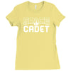 space cadet space ship Ladies Fitted T-Shirt