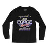 military, women's proud air force mom of her military son u Long Sleeve Shirts