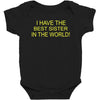 best sister crazy scary Baby Bodysuit