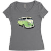 vw camper van, ideal gift or birthday present Women's Triblend Scoop T-shirt
