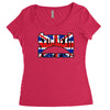 skinhead union jack, ideal birthday gift or present Women's Triblend Scoop T-shirt