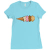 quadruple dip towe Ladies Fitted T-Shirt