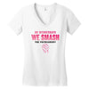 On Wednesdays We Smash The Patriarchy Women's V-Neck T-Shirt