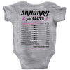 January Girl Facts Capricorn Baby Onesie