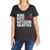 bears beets battlestar galactica Ladies Curvy T-Shirt