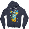 space cat Zipper Hoodie