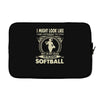 i might look like i'm playing softball Laptop sleeve