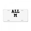 all m License Plate