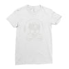 astronaut skull Ladies Fitted T-Shirt