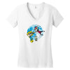 invader spiff Women's V-Neck T-Shirt