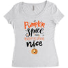 pumpkin spice and everything nice Women's Triblend Scoop T-shirt