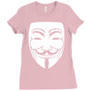 anonymous mask Ladies Fitted T-Shirt