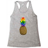 rainbow pineaplle Racerback Tank