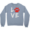 love dog paw Crewneck Sweatshirt