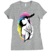 rainbow girl Ladies Fitted T-Shirt