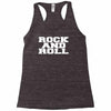 rock and roll funny Racerback Tank