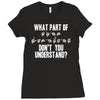 what part of sign language don't you understand Ladies Fitted T-Shirt