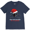 skull christmas V-Neck Tee