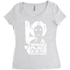 a woman's place is in the resistance Women's Triblend Scoop T-shirt