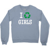 i recycle girls slogan text funny baseball jersey Crewneck Sweatshirt