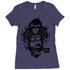 monkey brain out Ladies Fitted T-Shirt