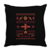 shiny sweater Throw Pillow