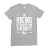 hiking it's cheaper than therapy Ladies Fitted T-Shirt