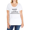 coffee my be hostile before morning Ladies Curvy T-Shirt