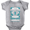 Never Underestimate the Strength of a Ovarian Cancer Warrior Baby Bodysuit