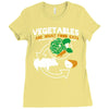 vegetables are what food eats Ladies Fitted T-Shirt