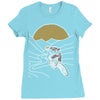 mountain biker Ladies Fitted T-Shirt