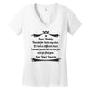 Dear Daddy, Thanks for Being my Dad Baby Boy Letter to Father Women's V-Neck T-Shirt