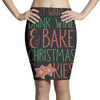 i just want to drink wine &amp; bake christmas cookies Pencil Skirts