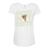 riots not diets Maternity Scoop Neck T-shirt