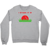 disc golf dirty sex joke pun ground penetration Crewneck Sweatshirt