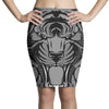tiger zentangle Pencil Skirts