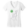 police brutality 100% cotton Women's V-Neck T-Shirt