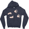 Guess What? - Baby Inside Pregnancy Announcement Zipper Hoodie