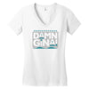 damn gina Women's V-Neck T-Shirt