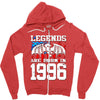 legends are born in 1996 hoodie 5 Zipper Hoodie