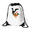 dragon duel collide Drawstring Bags