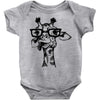 nerd giraffe Baby Bodysuit