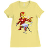 iron man (ironman parody) Ladies Fitted T-Shirt