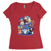 creatures spirits and friends Women's Triblend Scoop T-shirt